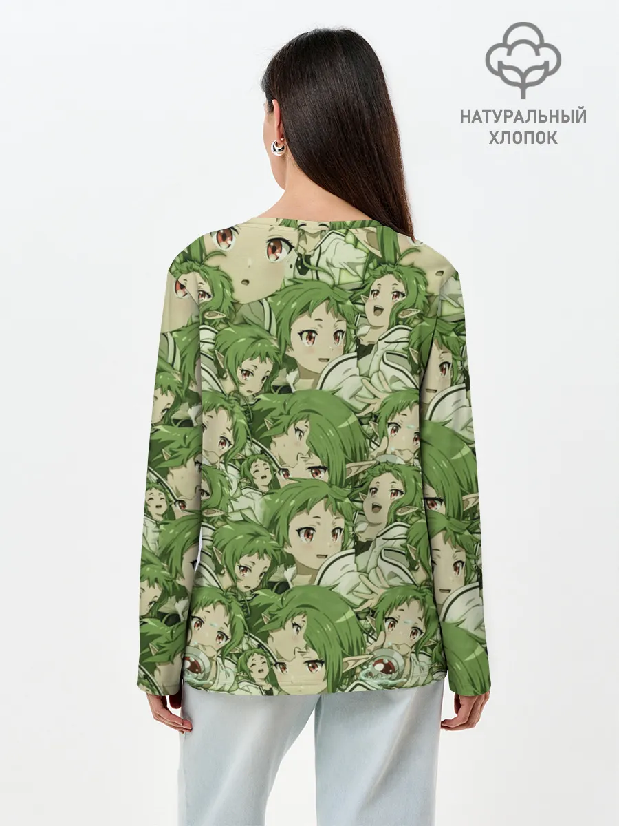 Лонгслив женский. Хлопок / Сильфиетта Грейрат