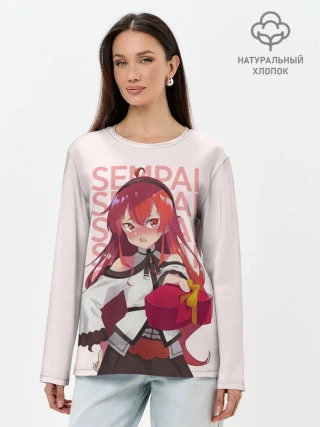 Лонгслив женский. Хлопок / Sempai