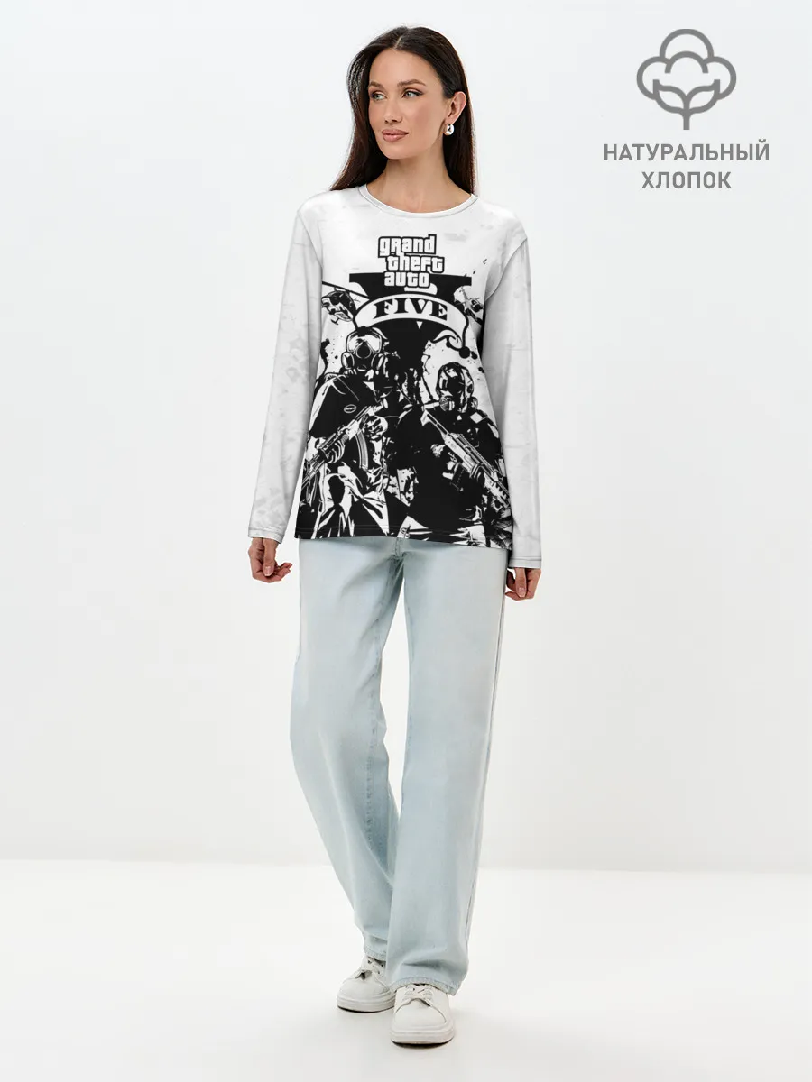 Лонгслив женский. Хлопок / GTA 5 / ГТА 5