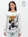 Лонгслив женский. Хлопок / Луффи