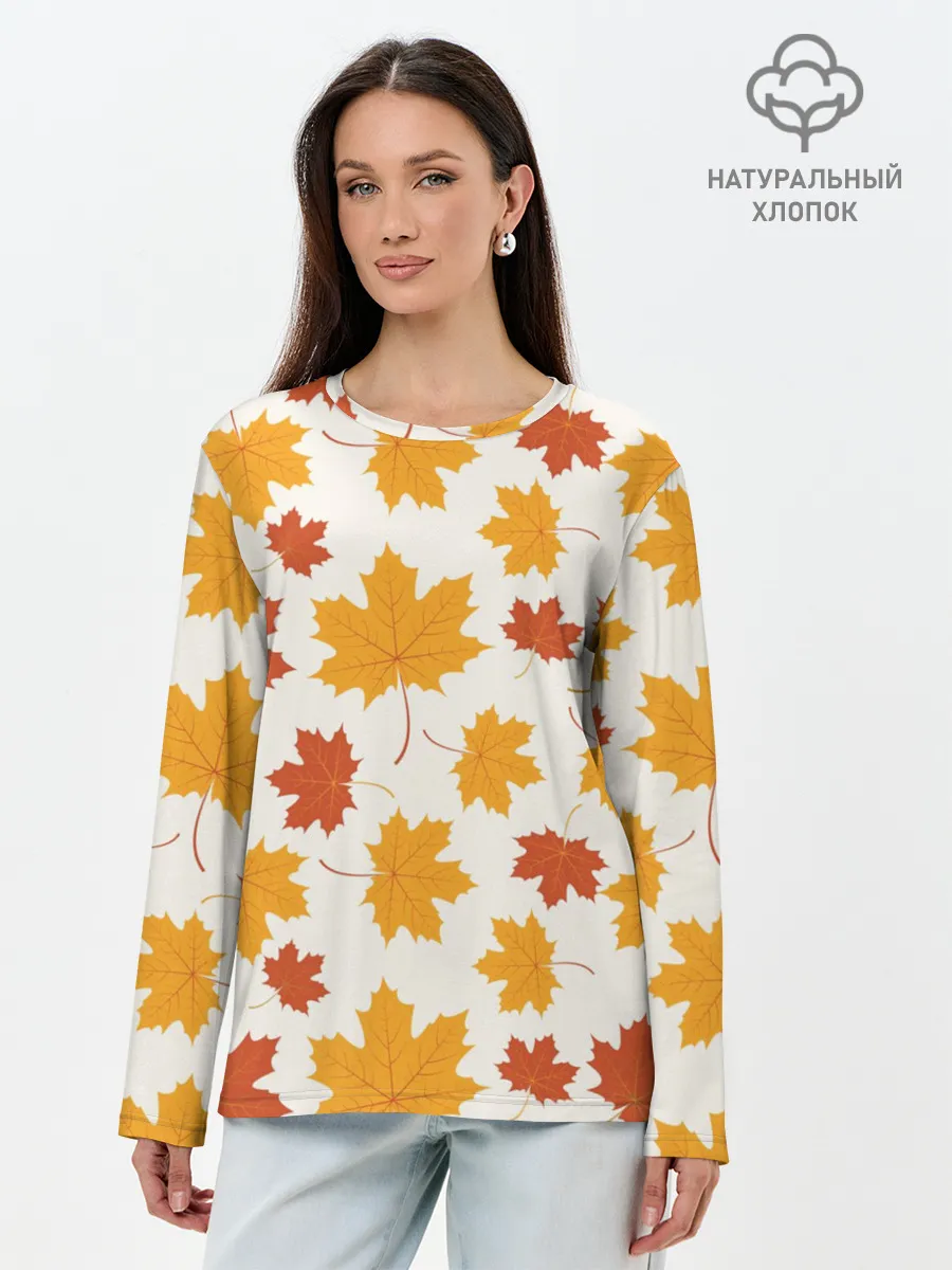 Лонгслив женский. Хлопок / Осень / Autumn