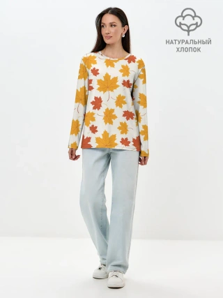 Лонгслив женский. Хлопок / Осень / Autumn