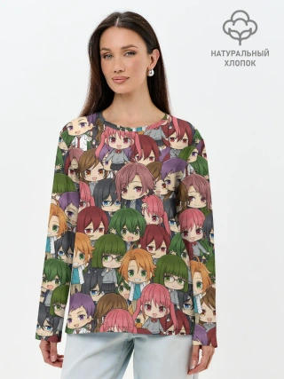 Лонгслив женский. Хлопок / Horimiya Chibi