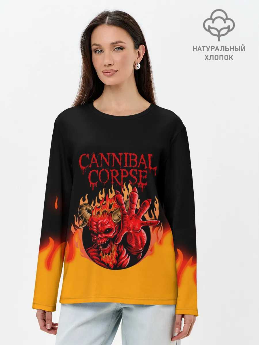 Лонгслив женский. Хлопок / Cannibal Corpse | Труп Каннибала