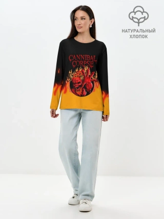 Лонгслив женский. Хлопок / Cannibal Corpse | Труп Каннибала