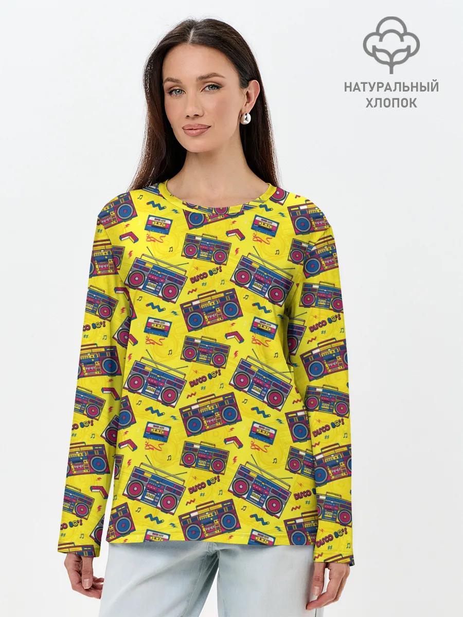 Лонгслив женский. Хлопок / DISCO