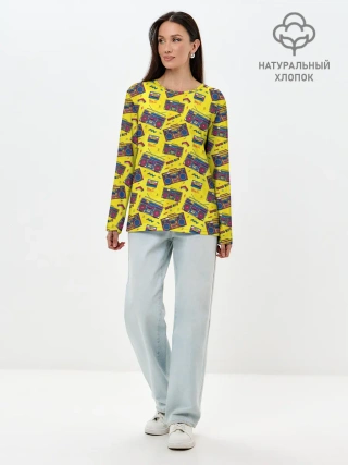 Лонгслив женский. Хлопок / DISCO