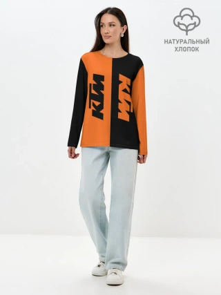 Лонгслив женский. Хлопок / KTM | КТМ