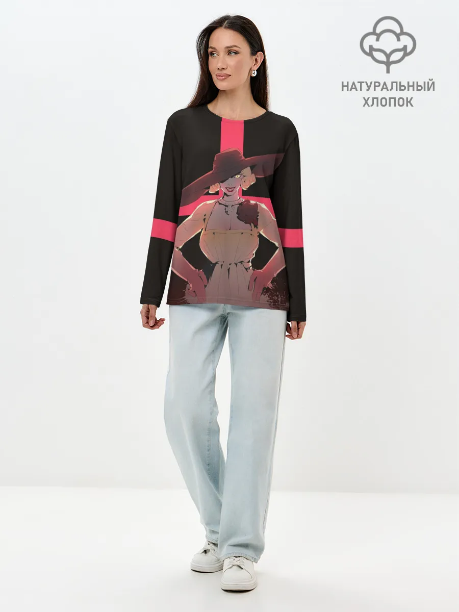 Лонгслив женский. Хлопок / lady vampire
