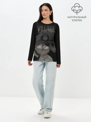 Лонгслив женский. Хлопок / VILLAGE resident evil