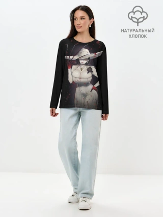 Лонгслив женский. Хлопок / Леди Димитреску