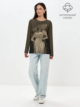 Лонгслив женский. Хлопок / Леди Димитреску