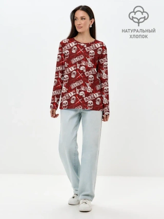 Лонгслив женский. Хлопок / Hard Rock