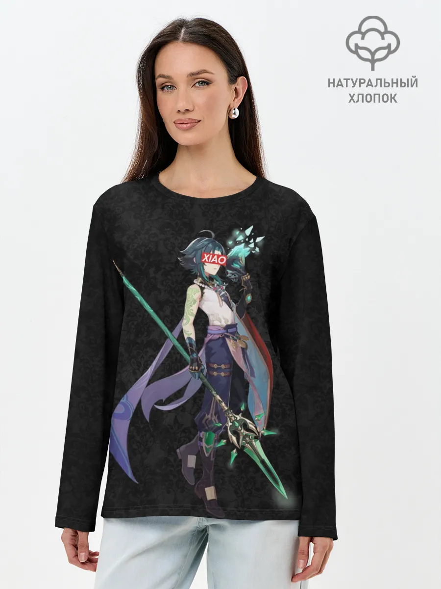Лонгслив женский. Хлопок / Genshin Impact XIAO