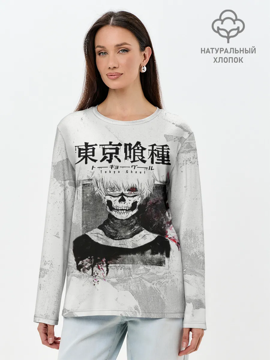Лонгслив женский. Хлопок / Канеки Кен | Kaneki Ken