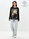 Лонгслив женский. Хлопок / HOW CAN YOU DESTROY A MONSTER