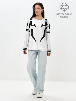 Лонгслив женский. Хлопок / ИТАДОРИ ТАТУ JUJUTSU KAISEN