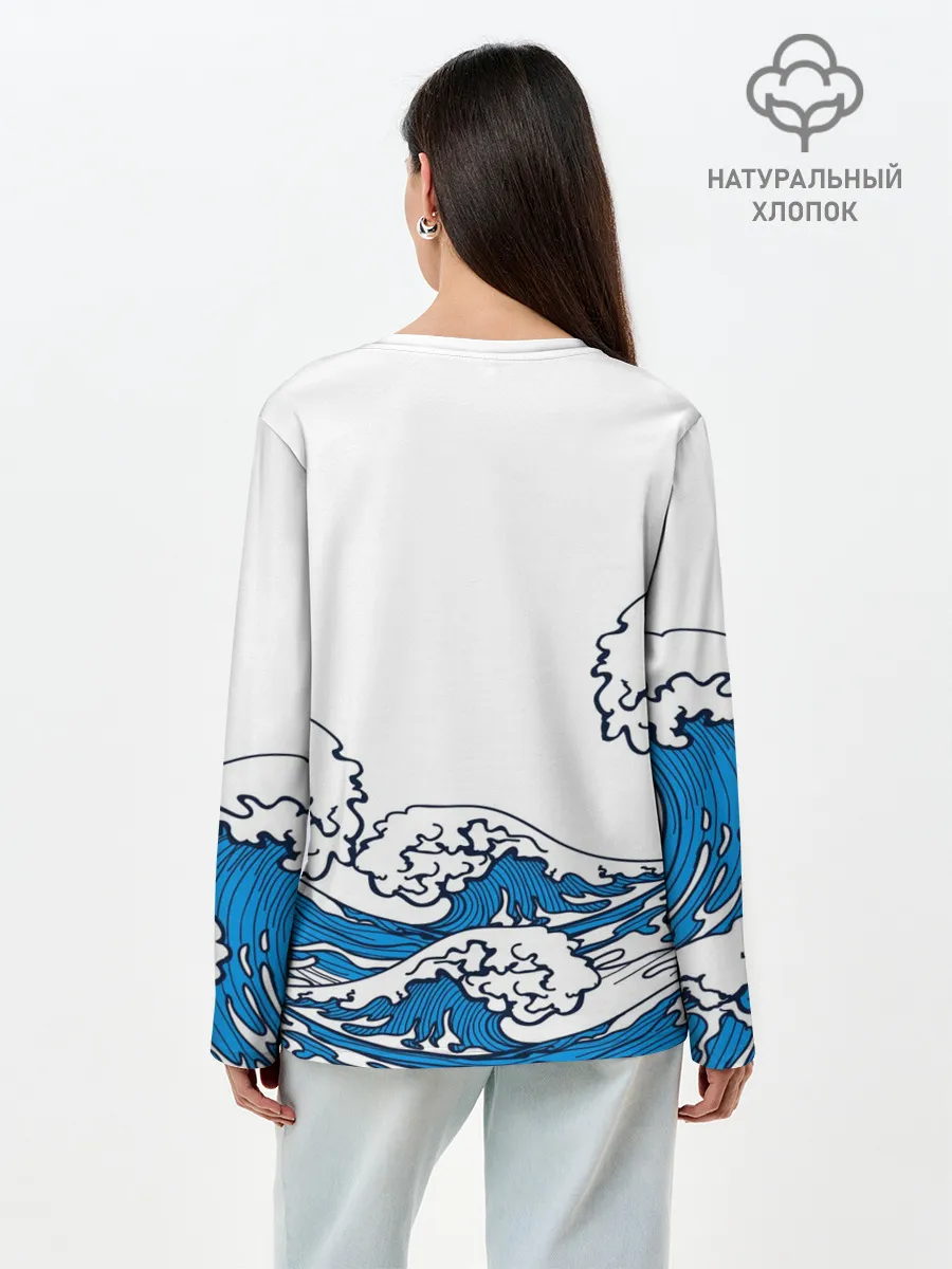 Лонгслив женский. Хлопок / ТАНДЖИРО