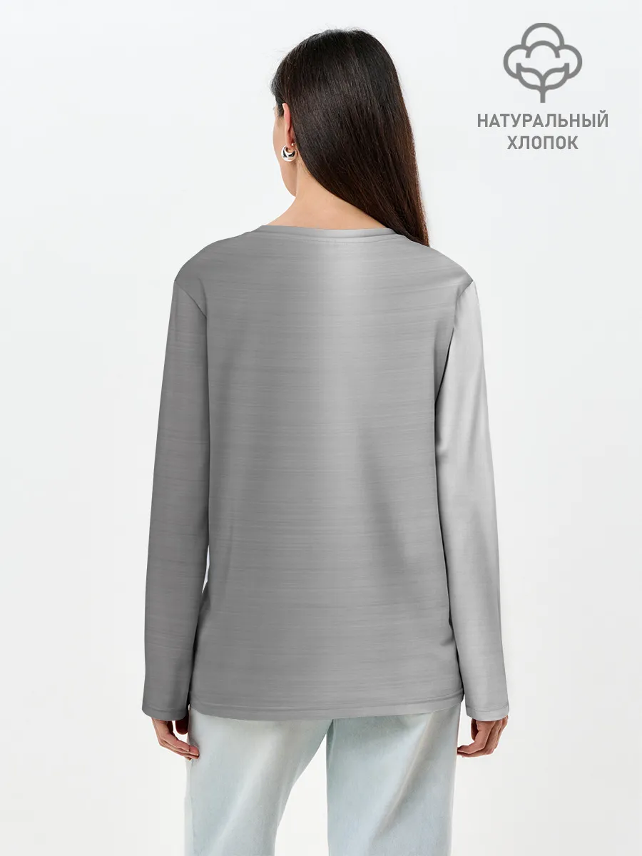 Лонгслив женский. Хлопок / Renault | Сталь