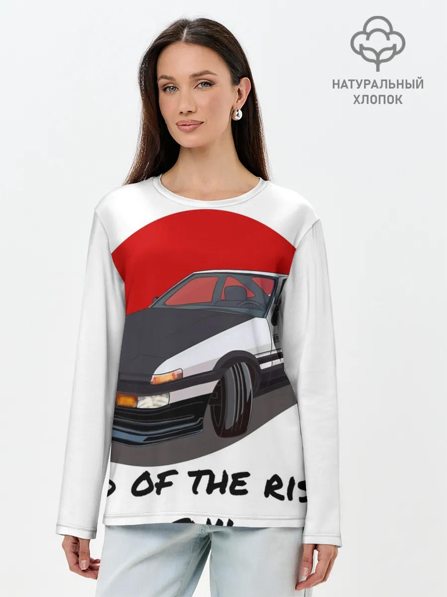 Лонгслив женский. Хлопок / Land of the rising sun