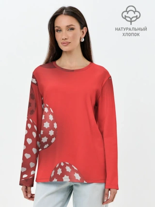 Лонгслив женский. Хлопок / Пасха
