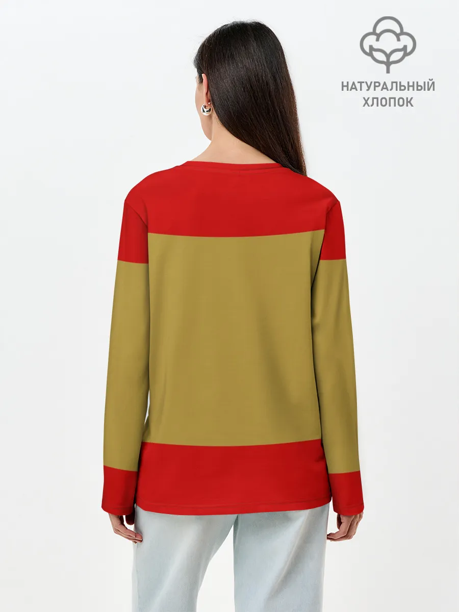 Лонгслив женский. Хлопок / Я русский / Russian man