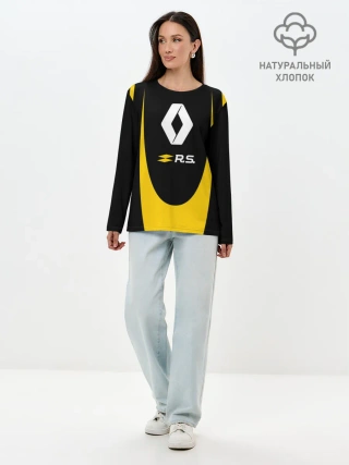 Лонгслив женский. Хлопок / RENAULT SPORT