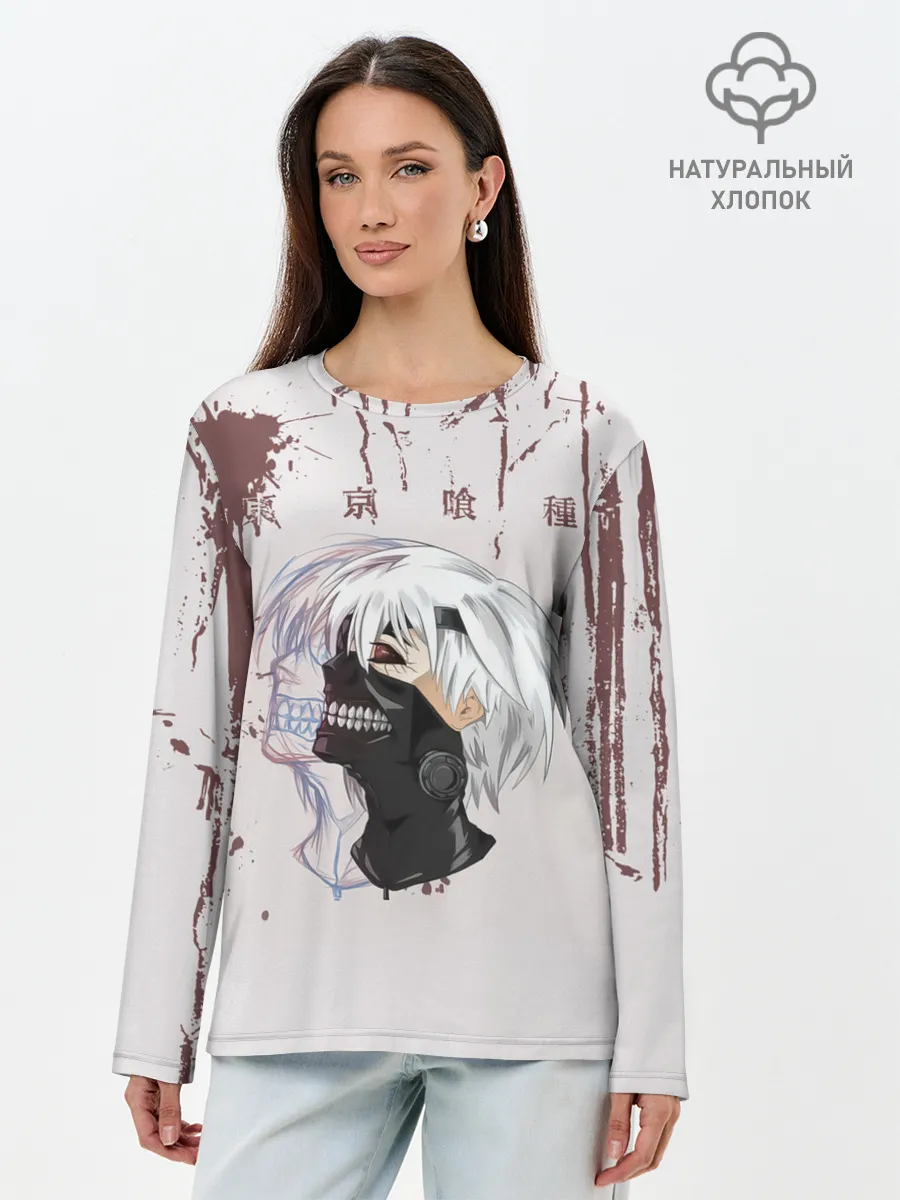 Лонгслив женский. Хлопок / Канеки Кан