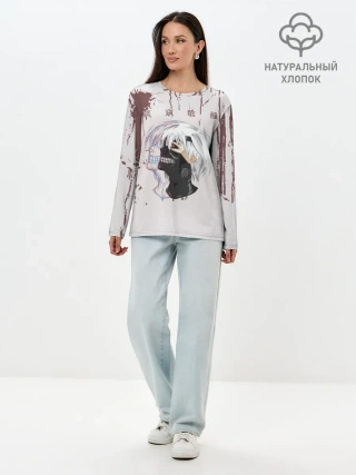 Лонгслив женский. Хлопок / Канеки Кан