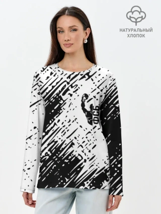 Лонгслив женский. Хлопок / спорт фсб