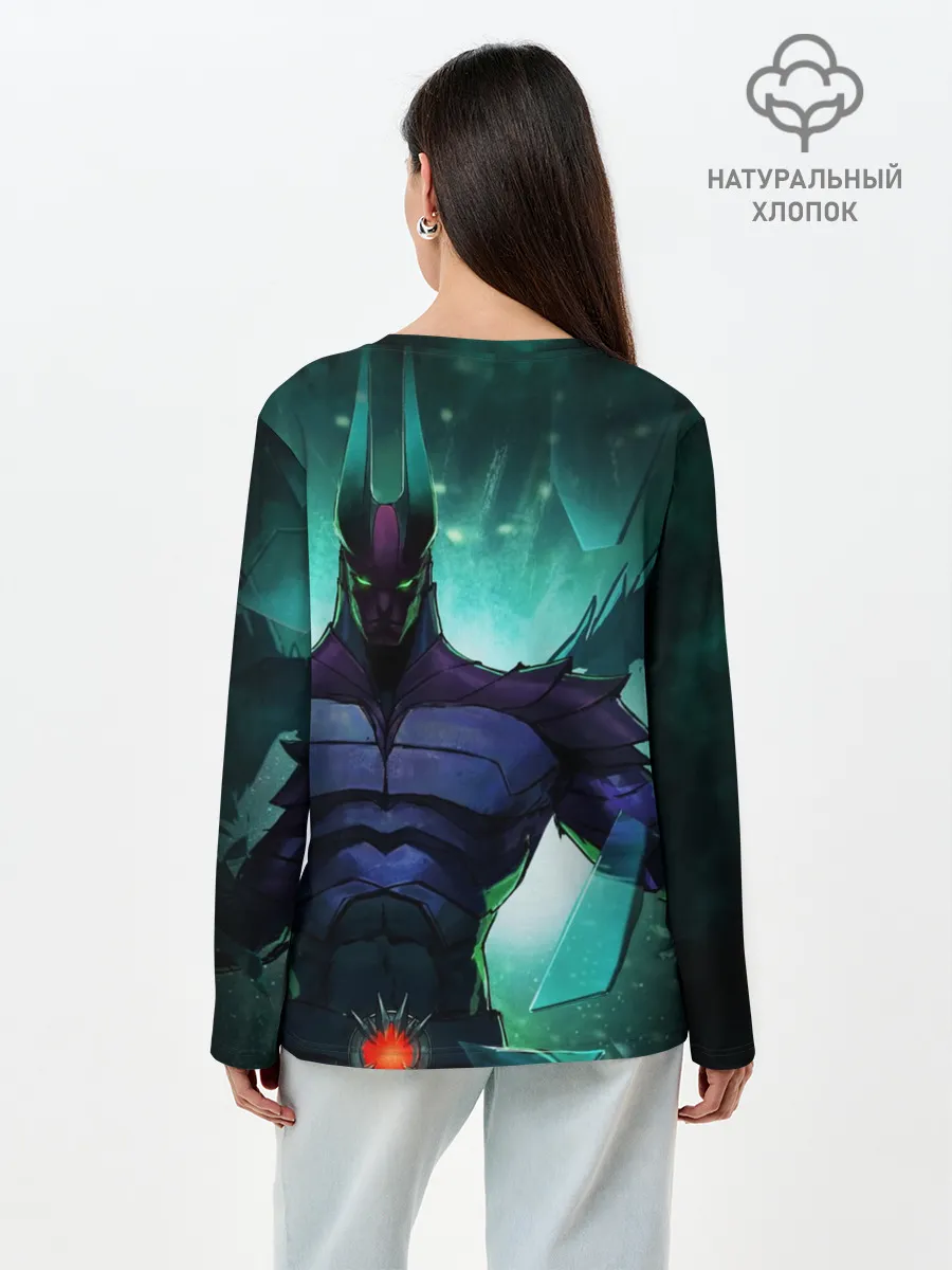 Лонгслив женский. Хлопок / DOTA: Кровь дракона