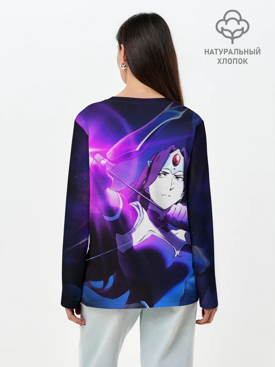 Лонгслив женский. Хлопок / DOTA: Кровь дракона