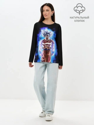 Лонгслив женский. Хлопок / КОГУ | СИМВОЛ НА СПИНЕ