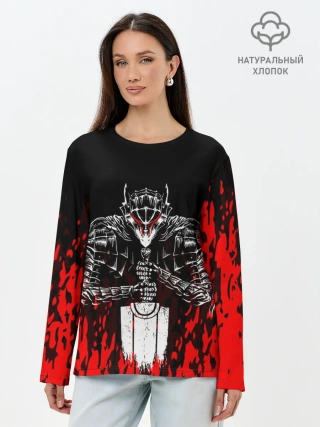 Лонгслив женский. Хлопок / Берсерк облик