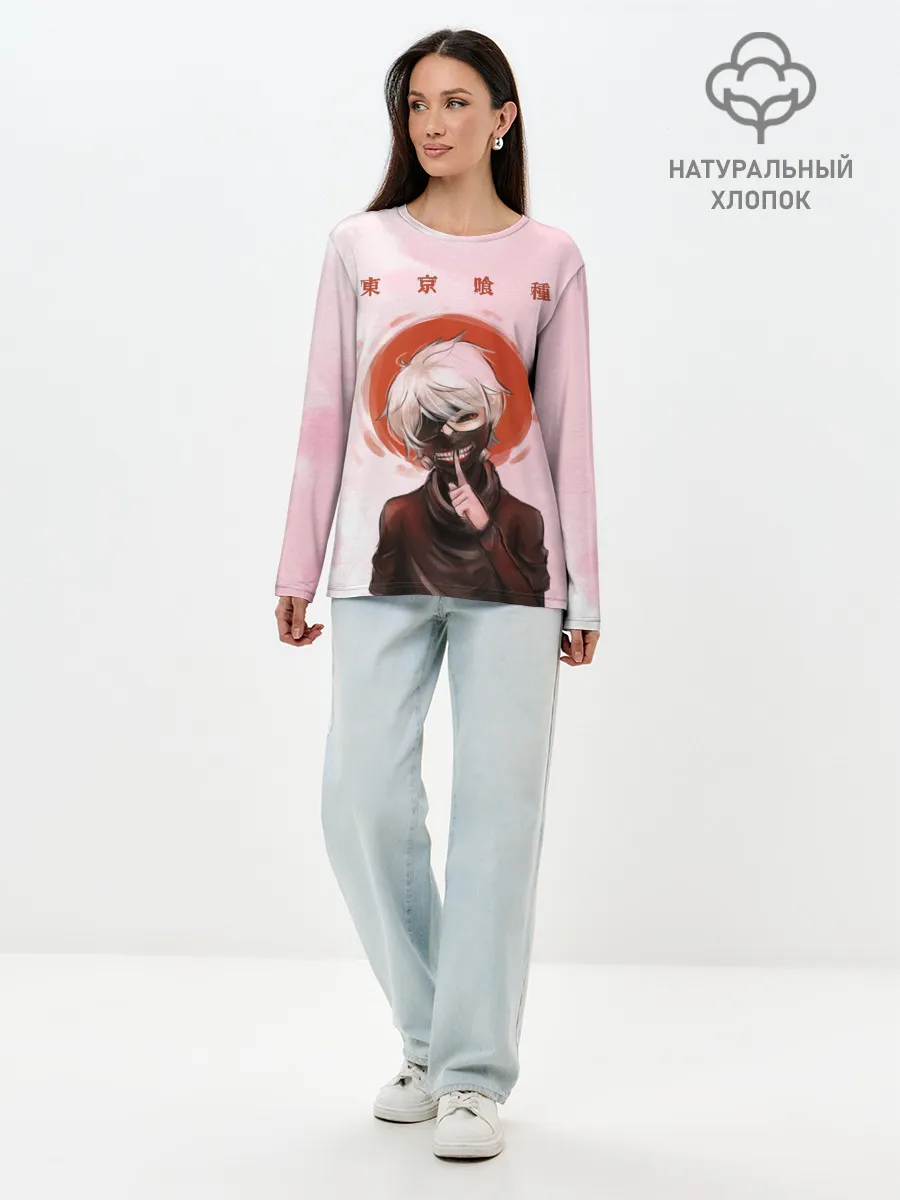 Лонгслив женский. Хлопок / Канеки Кен | Kaneki Ken