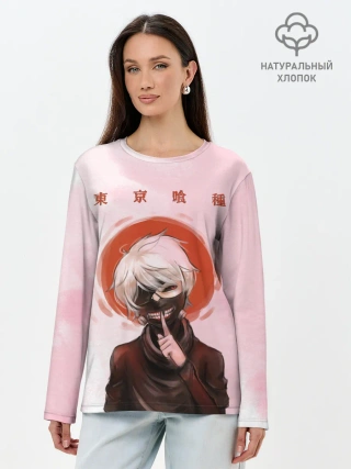 Лонгслив женский. Хлопок / Канеки Кен | Kaneki Ken
