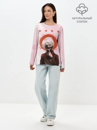 Лонгслив женский. Хлопок / Канеки Кен | Kaneki Ken