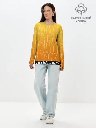 Лонгслив женский. Хлопок / ЗЕНИТЦУ | КОЧО