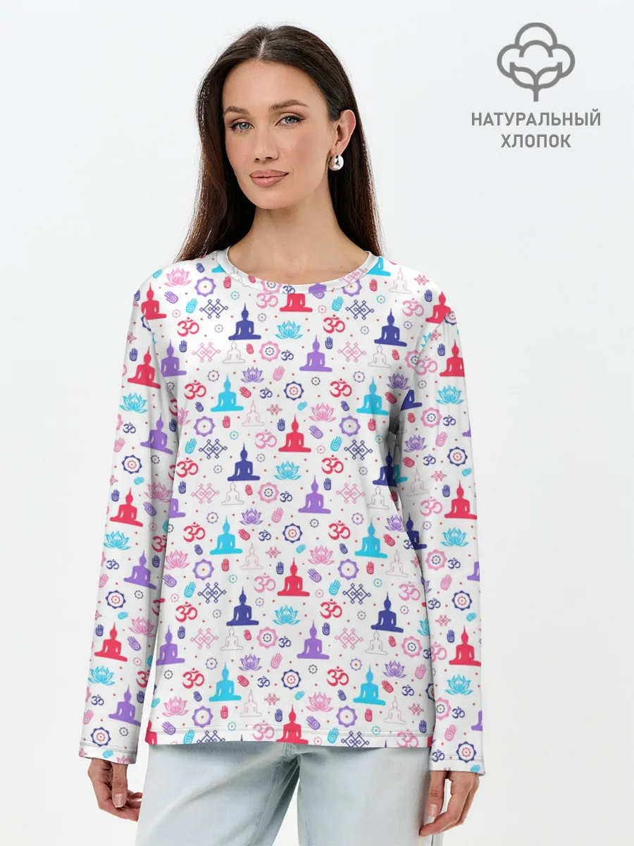 Лонгслив женский. Хлопок / Yoga