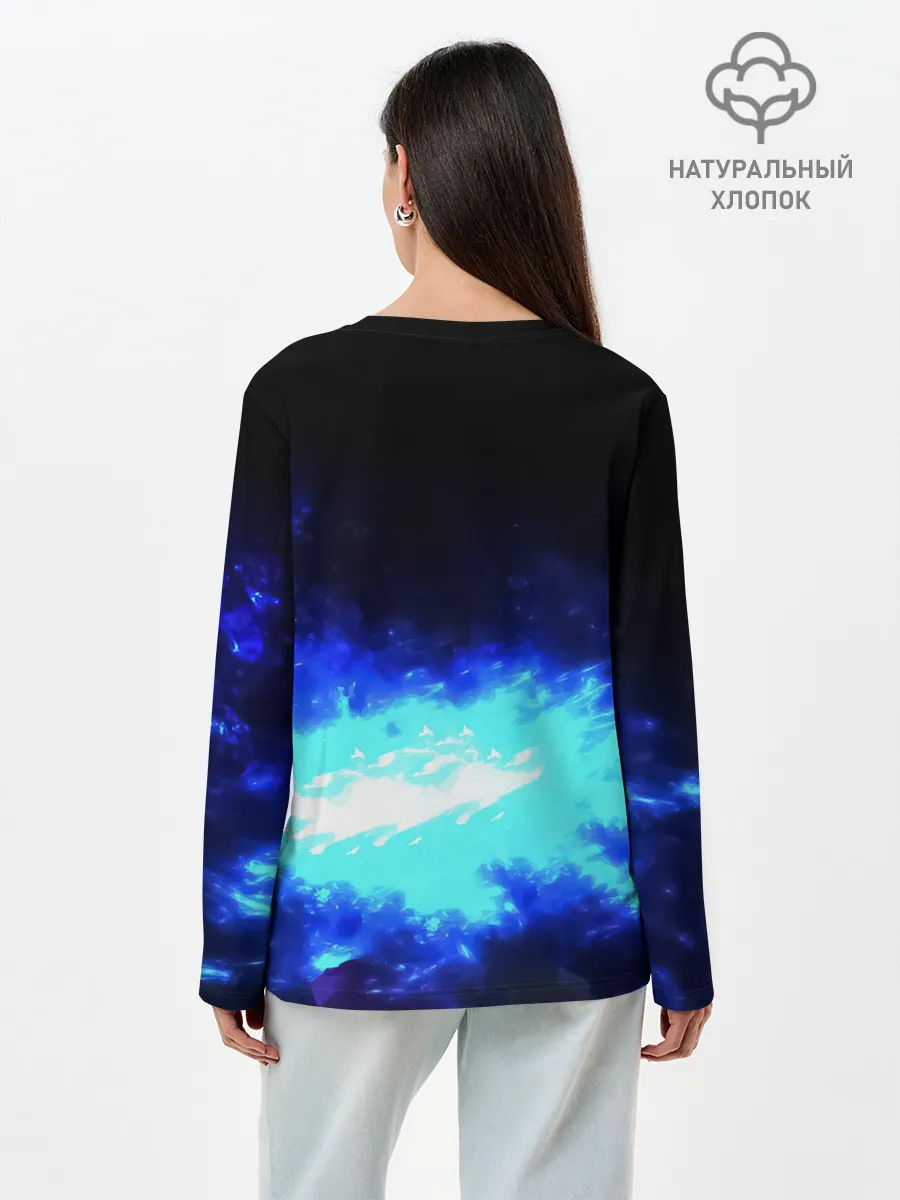 Лонгслив женский. Хлопок / Гуль Киришима