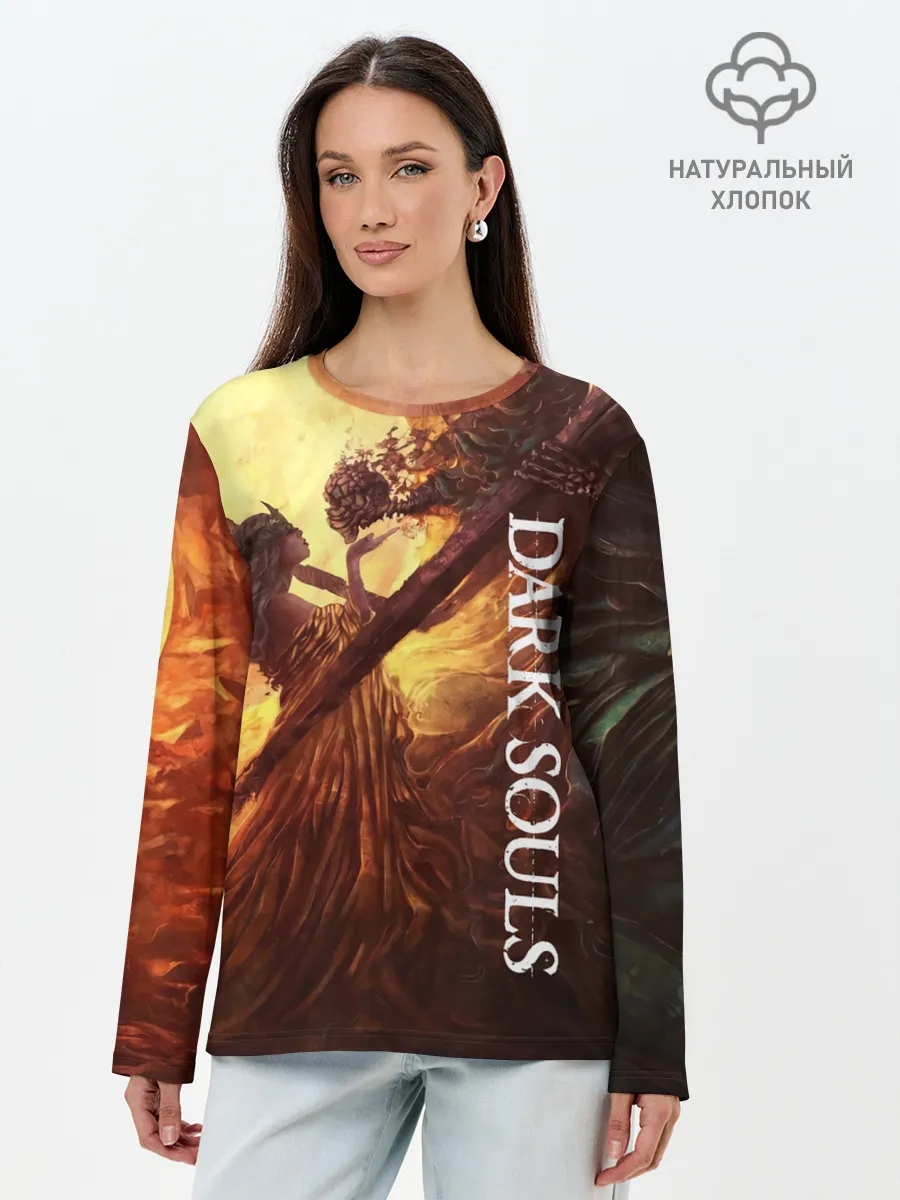 Лонгслив женский. Хлопок / Нито повелитель могил