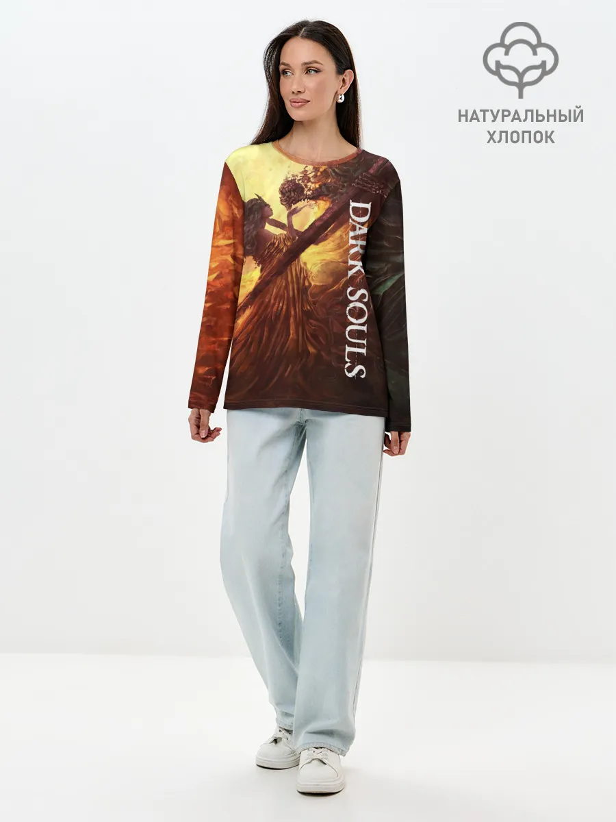 Лонгслив женский. Хлопок / Нито повелитель могил