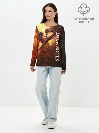 Лонгслив женский. Хлопок / Нито повелитель могил