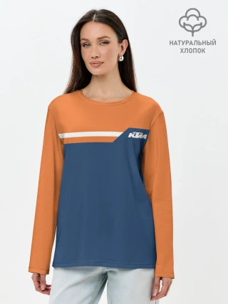 Лонгслив женский. Хлопок / KTM | КТМ