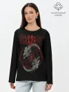 Лонгслив женский. Хлопок / Slipknot Черепа