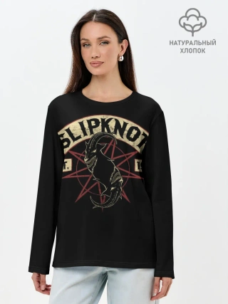 Лонгслив женский. Хлопок / Slipknot