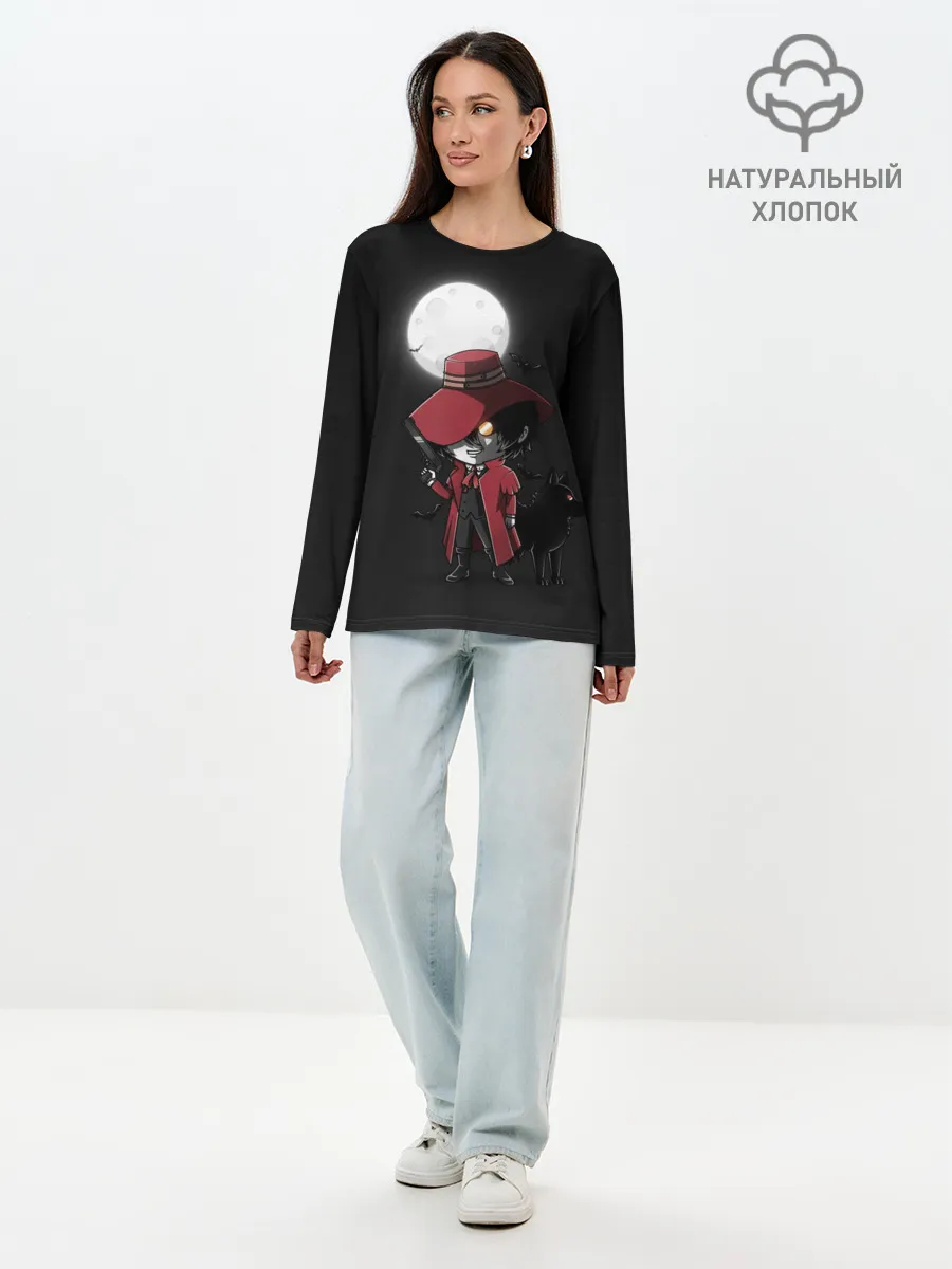 Лонгслив женский. Хлопок / Маленький Алукард