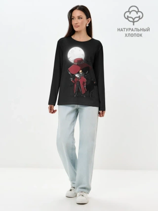 Лонгслив женский. Хлопок / Маленький Алукард