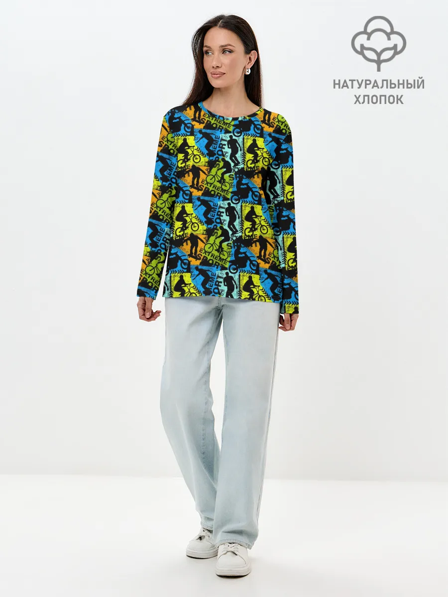 Лонгслив женский. Хлопок / Extreme