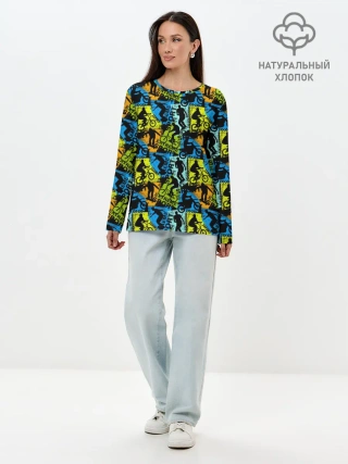 Лонгслив женский. Хлопок / Extreme